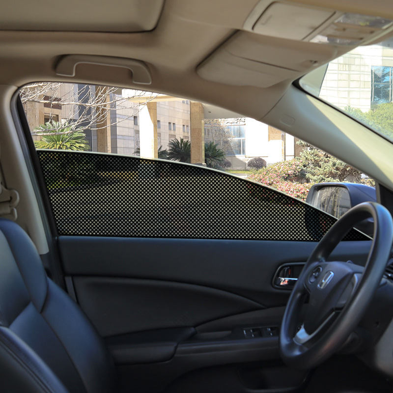 Parasol para ventana lateral de coche, pegatinas de película estática, protección UV, Protector de privacidad, accesorio lavable reutilizable para coche, 2 uds.