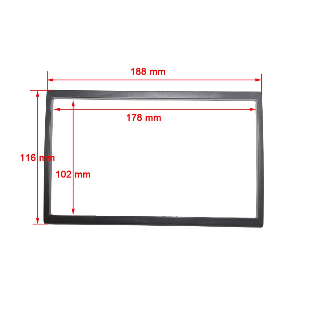 Universal Frame 9/10 inch change to 7 inch Fascia 2 Din Car Radio plate Car DVD GPS Navi Player panel dash Installation Mount: universal 188x116 mm