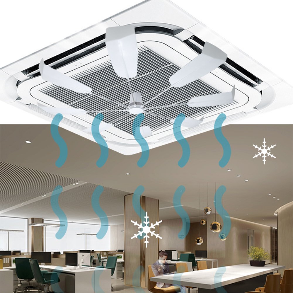 Windshield of Central Air Conditioning Deflector Prevent Blow Baffle Cover 360 Wind Direction Air Cooled Baffle for Home Office