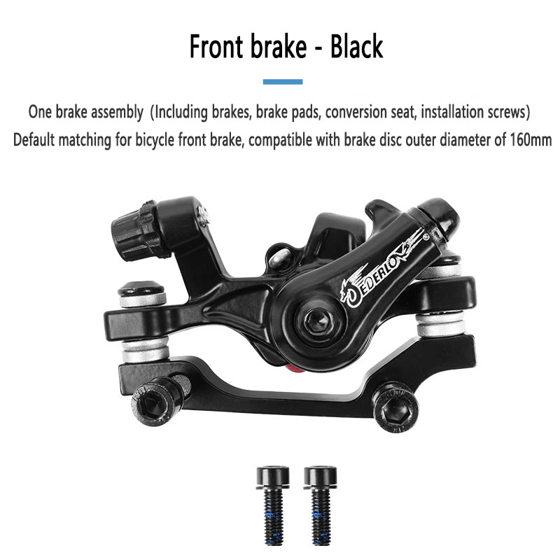 Freni a discoteca JEDERLO F180/R160 F160/R140 montagna bicicletta linea meccanica tirando freno a discoteca accessori per biciclette in lega di alluminio: bianca