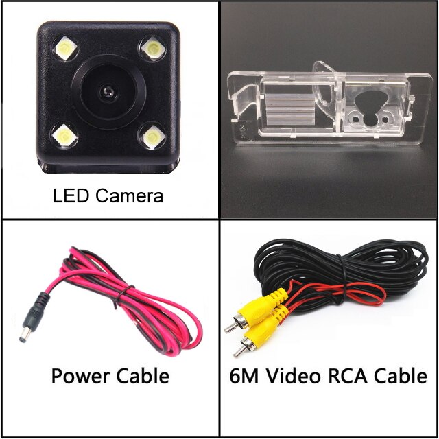 For Renault Laguna 2 Laguna 3 2007 ~ Night Vision Rear View Camera Reversing Camera Car Back up Camera HD CCD Wide Angle: 4 LED