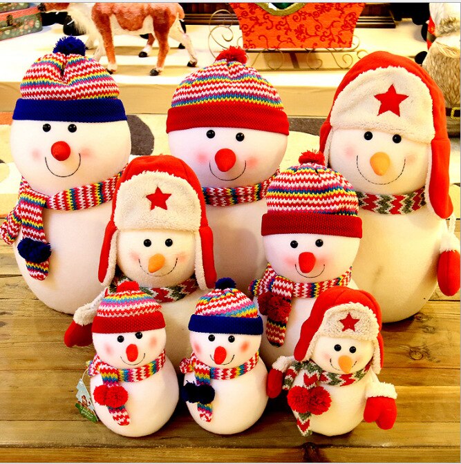 Cute Red Snowman Christmas Decorations for Home Foam Snowman Xms Tree Decors Kids Xmas Winter Ornaments Navidad