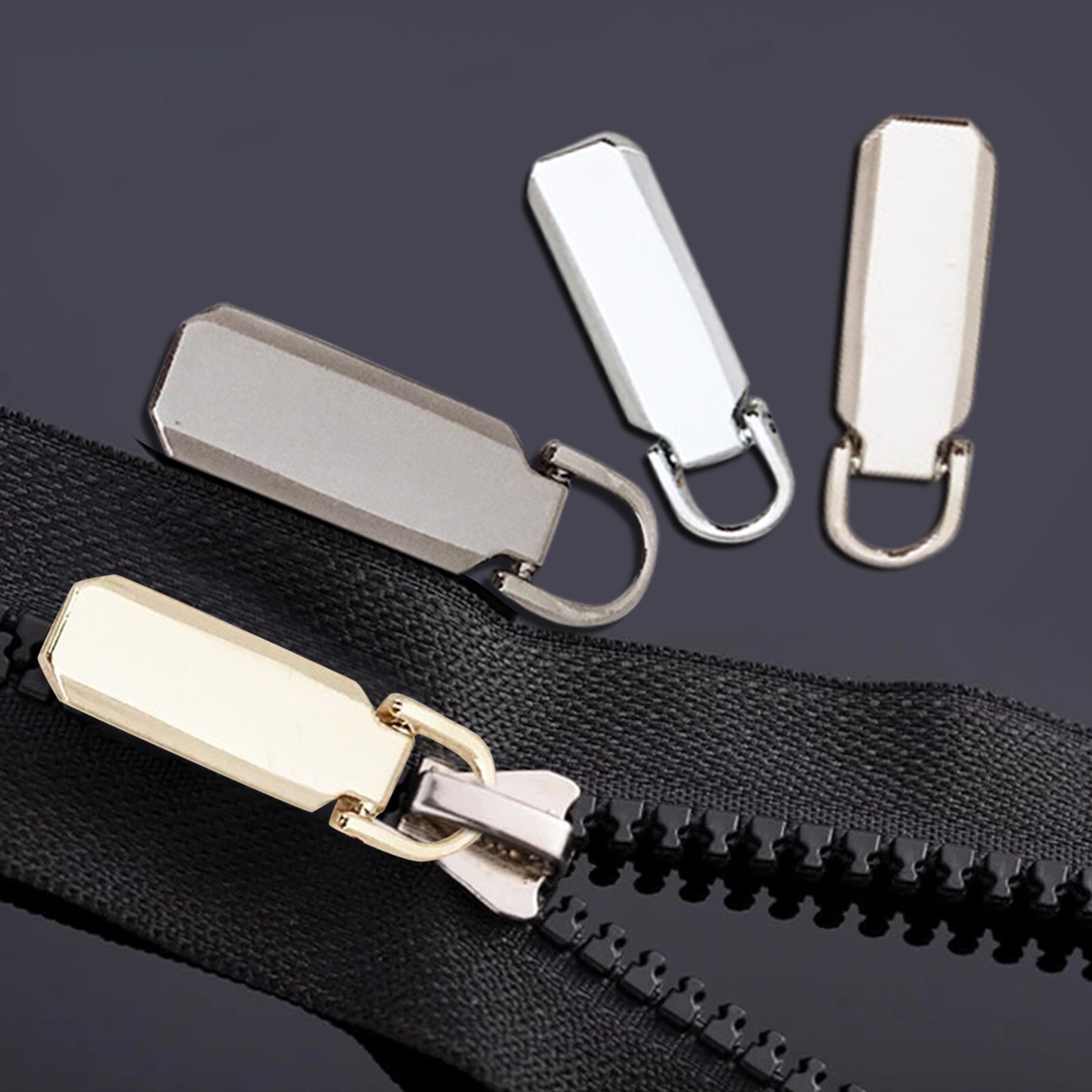 Universal Head Zipper Lightning Detachable Multifunctional Zipper Pull Removable Zipper Repair Kits curseur fermeture éclair