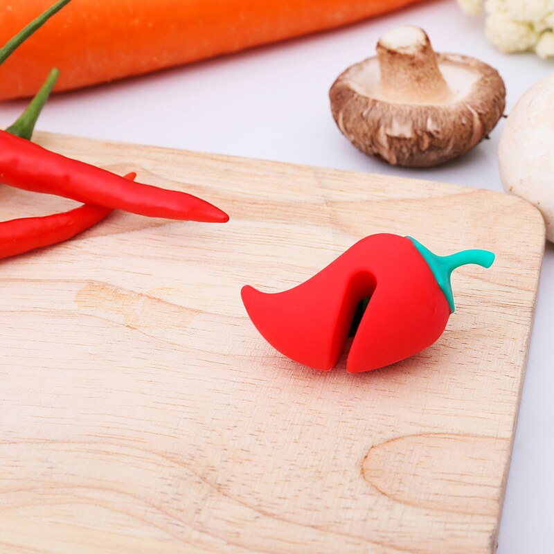 Silicone Pot Clips Supplies Cute Pepper Pan Cover Anti-overflow Rack Kitchen Prevent Overflow Lid Holder Shelf Soup Pot Clip