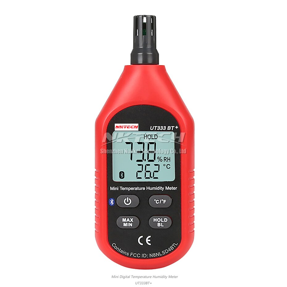 NKTECH UT333BT + Bluetooth Mini LCD Numérique Air Température Hygromètre Thermomètre Hygromètre Jauge Testeur UT333 Mise À Niveau