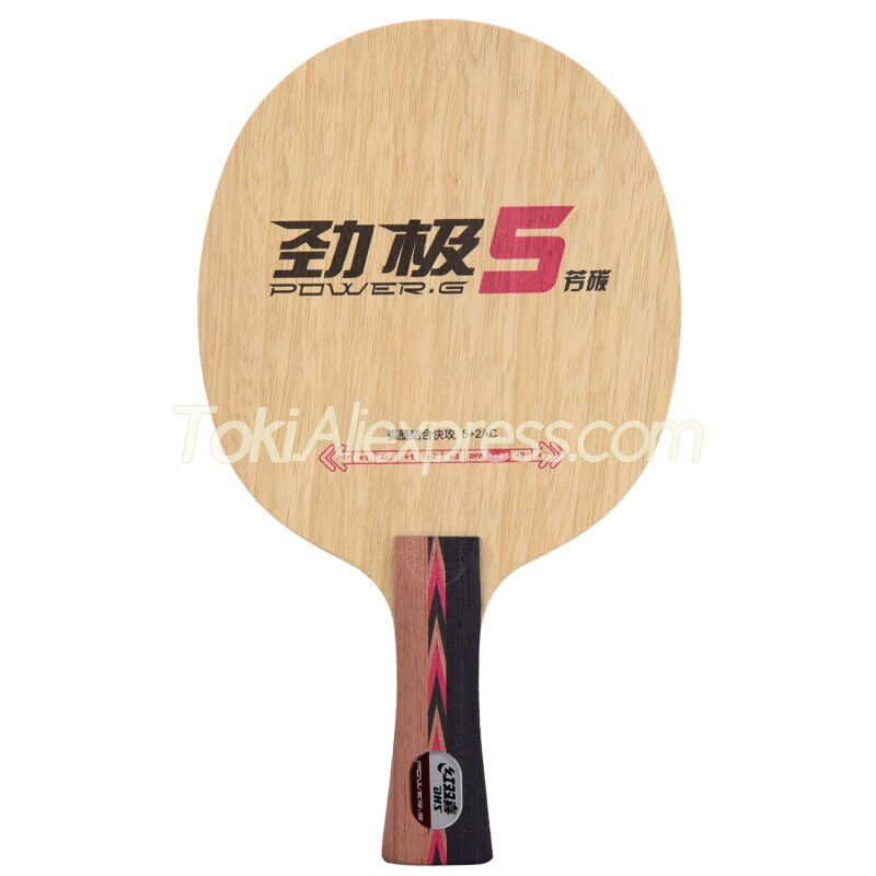 DHS PG5 / POWER G 5 / PG 5 (Ship without Box) Table Tennis Blade DHS ALC Racket Original DHS Ping Pong Bat / Paddle