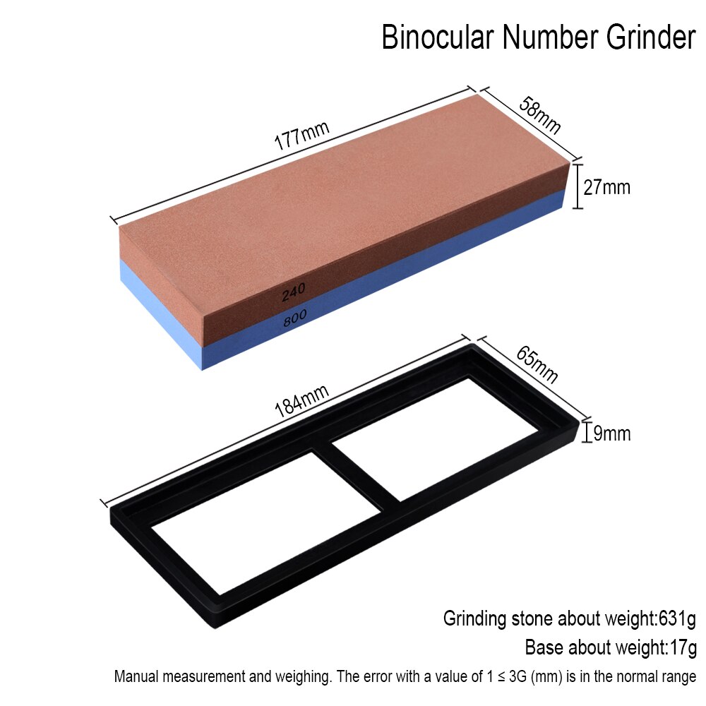 240 800 3000 Grit Knife Sharpener Whetstone Sharpening Stone Kitchen Grinding Double Side Japanese Sharpening Tool: E.