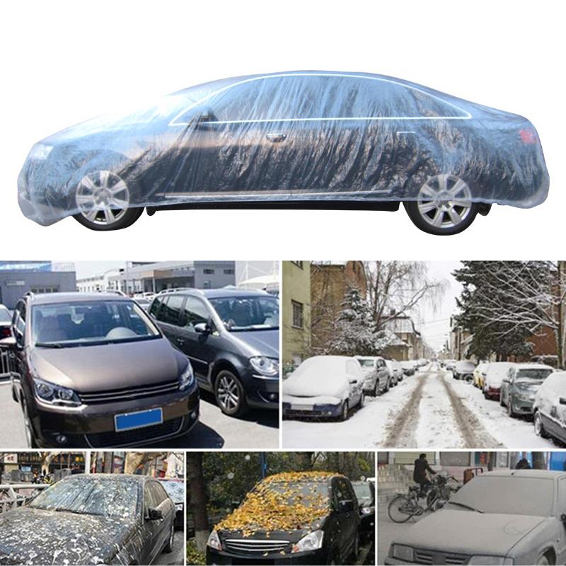 Wegwerp Auto Sneeuw Zonnescherm Waterdicht Stofdicht Outdoor Bescherming Volledige Auto Bescherming Covers Voor Sedan Suv