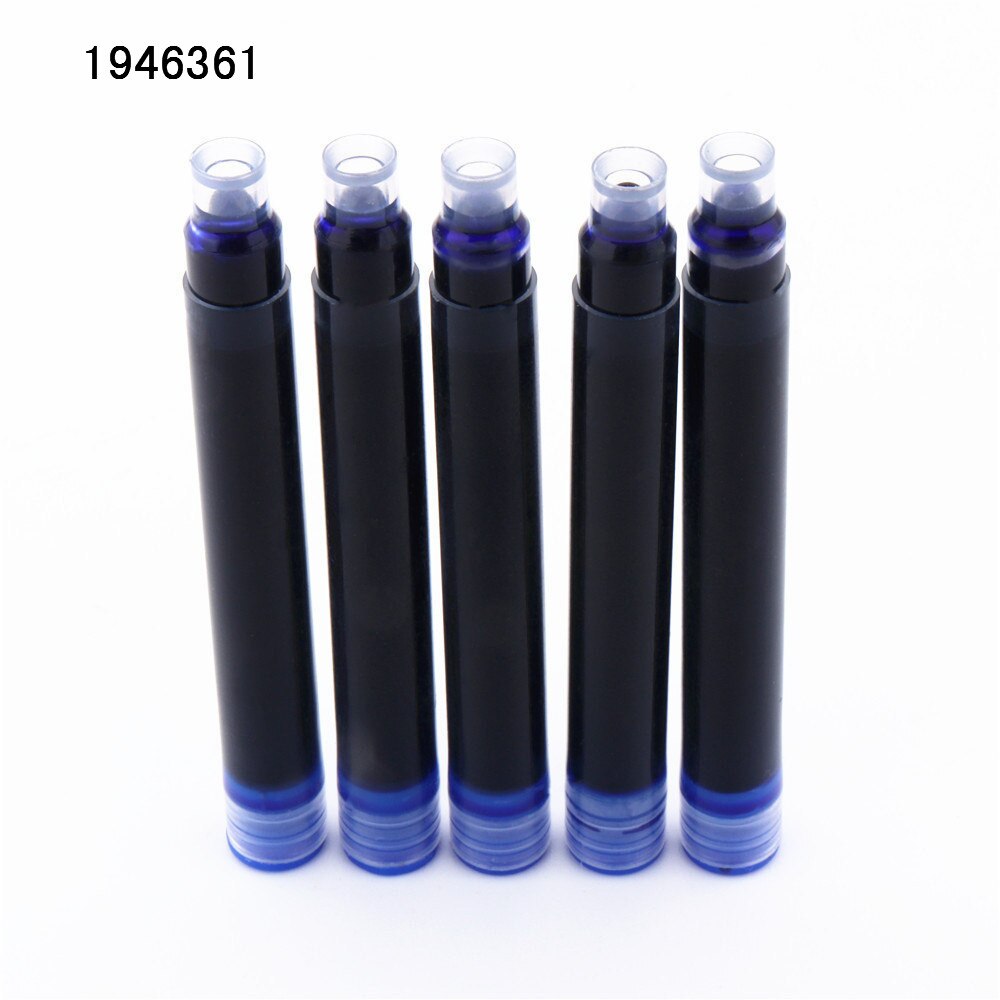 Luxus 521 Protokoll holz Material Geschäft büro Schüler schule Mittel Feder Brunnen Stift Neue Aufgeführt stift: 5Stck Tinte Blau