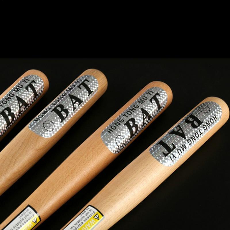 Natural Hard Wood Baseball Bats 54 cm High Hardness Endurance Process Comfortable