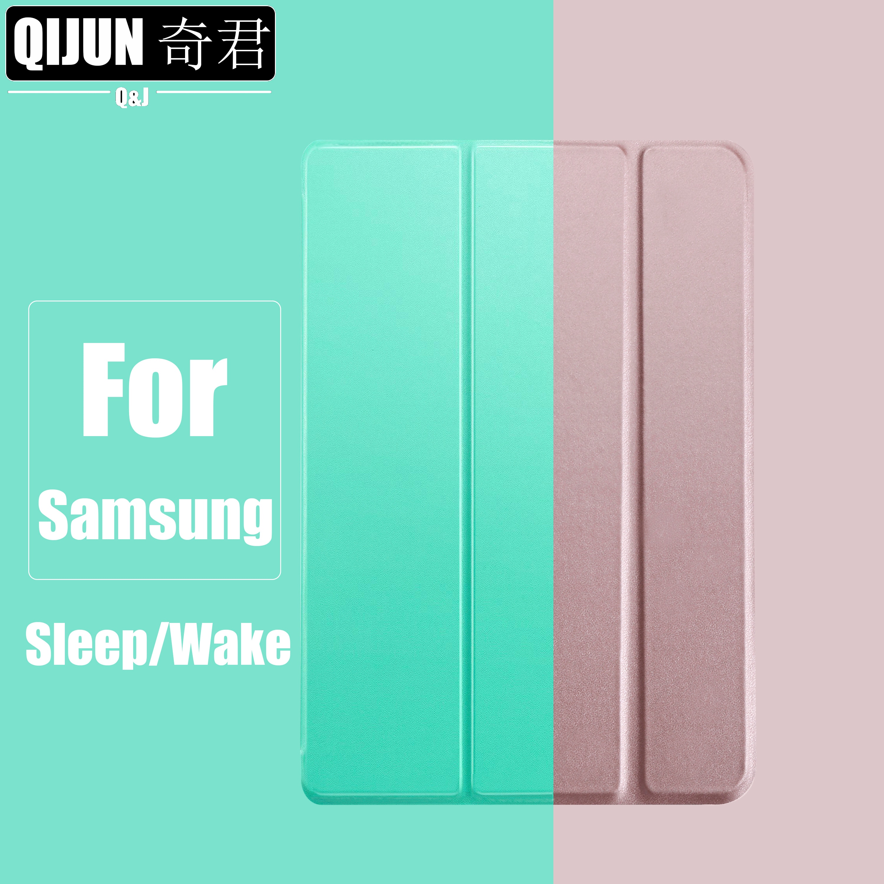 Tablette étui pour samsung Galaxy Tab A 10.1 Auto intelligent sommeil réveil funda Trifold support solide couverture capa peau pour SM-T510/T515