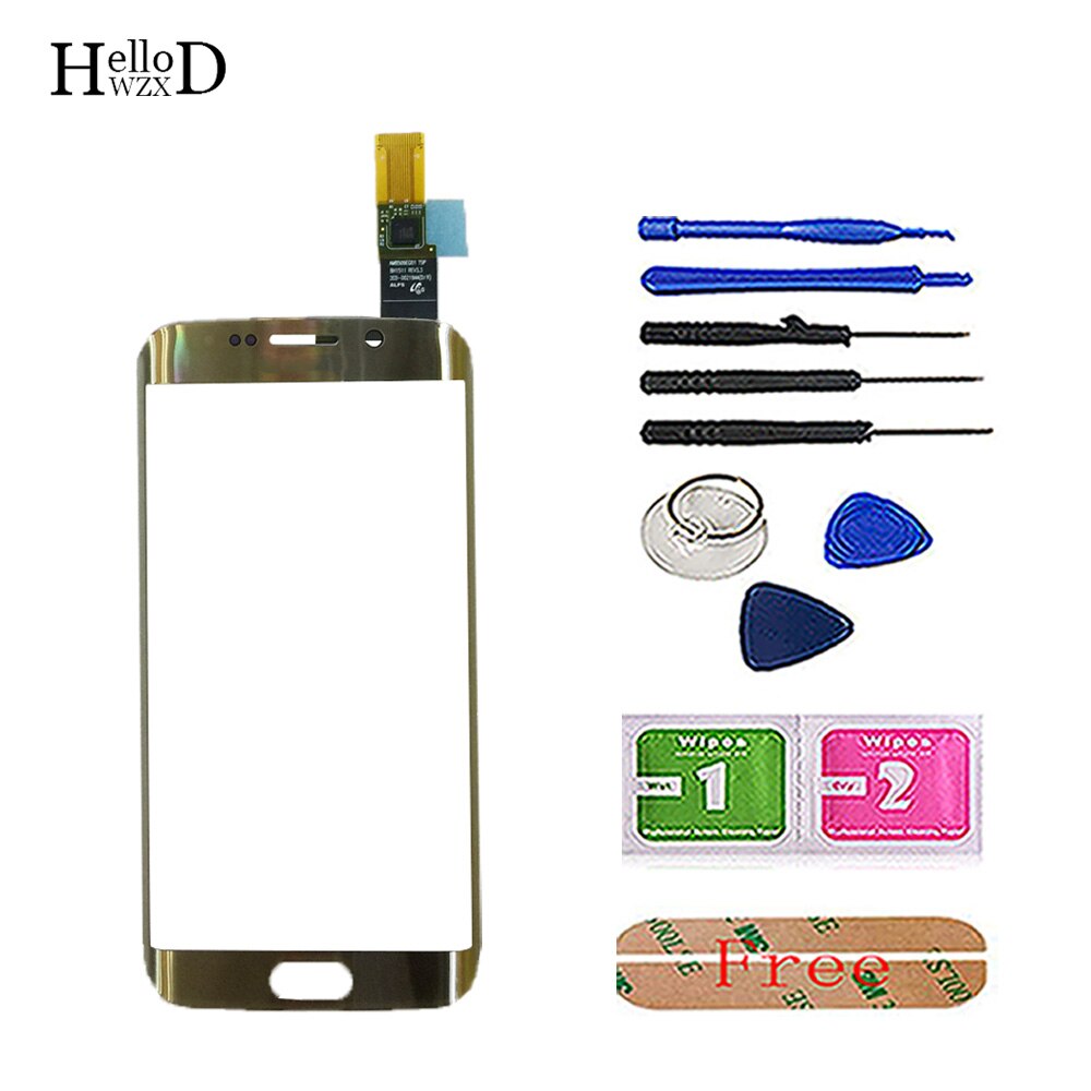 5.1&#39;&#39; Mobile Touch Screen For Samsung Galaxy S6 Edge G925 G9250 G925F Touch Screen Sensor Digitizer Glass Front Panel Tools Glue