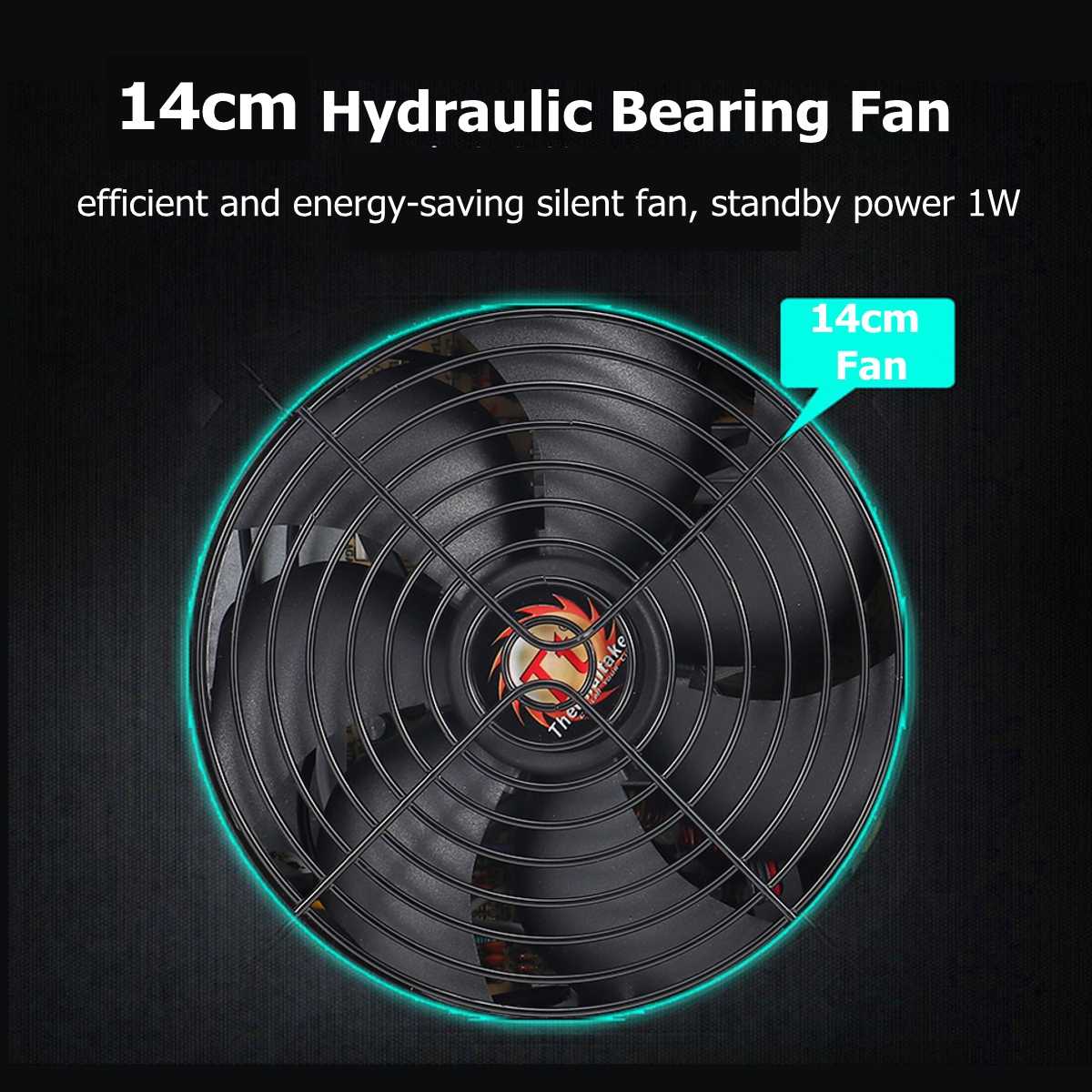 650W Computer Power Supply with 14cm LED Silent Fan 110~220V 24 Pin PCI SATA ATX 12V PC Desktop Power Supply