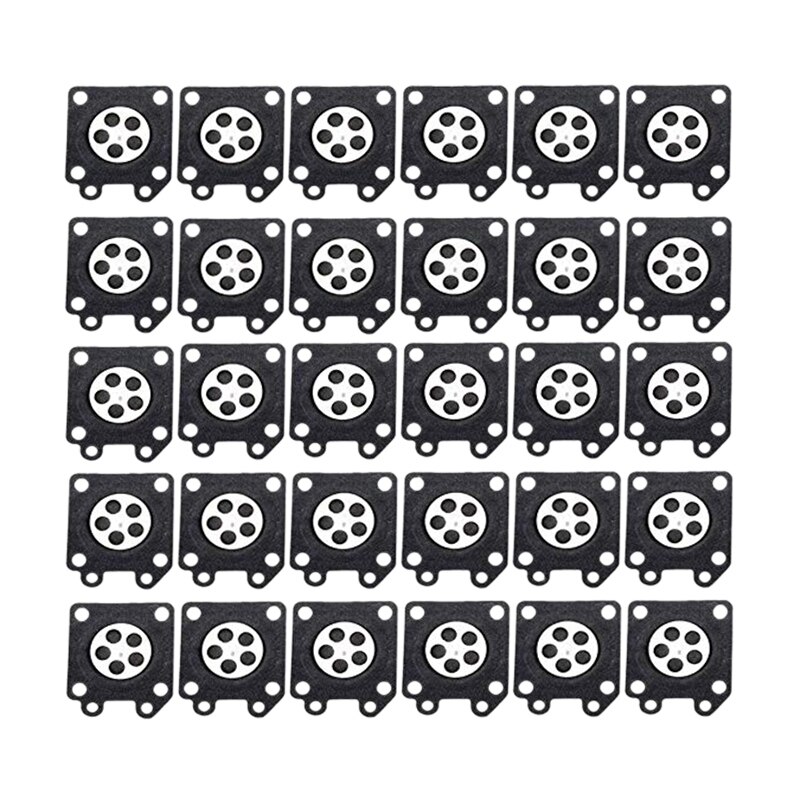 30 stk karburator dele motorsav karburator membranpuder til zama motorsav karburator 2500/3800/4500/5200/5800 tilbehør