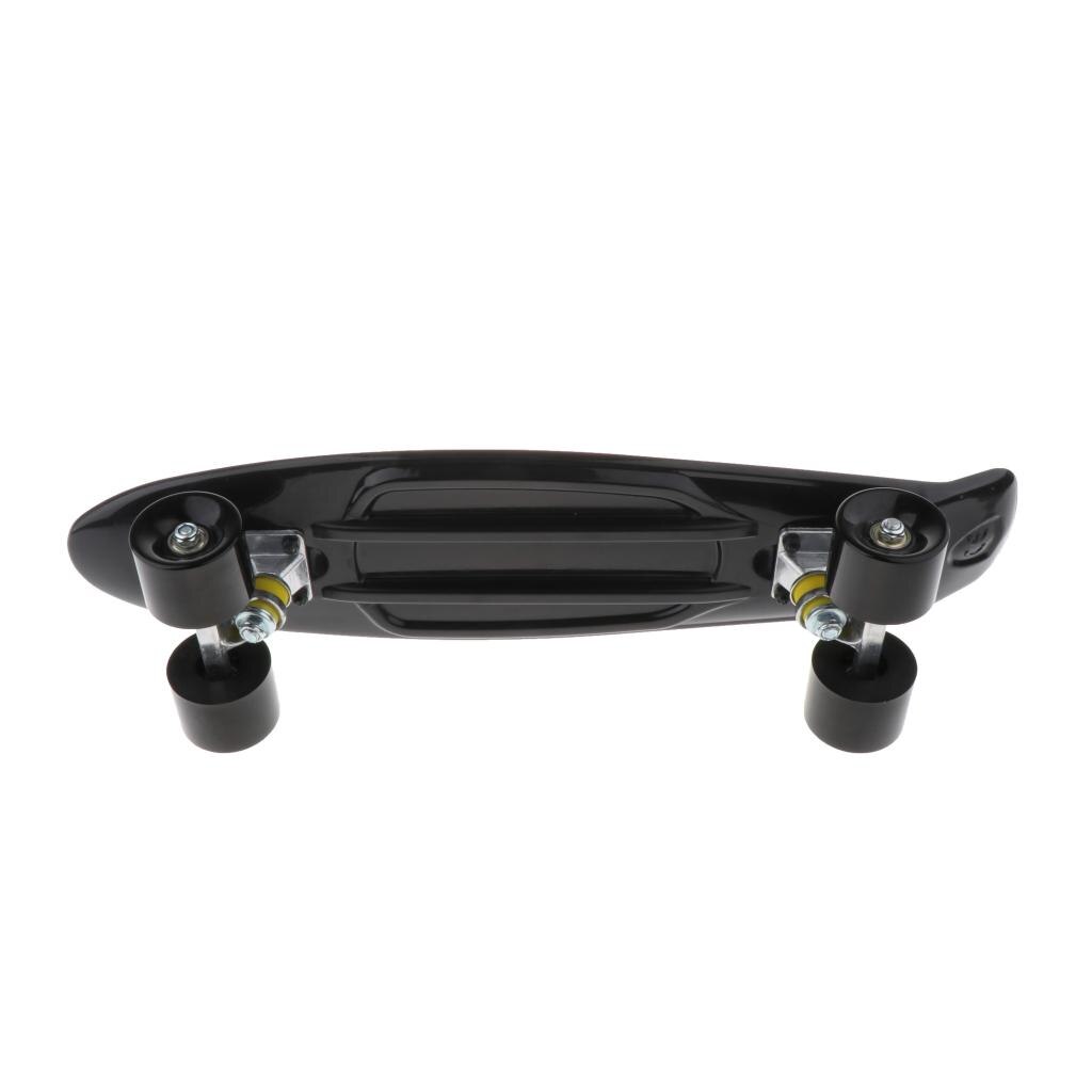 22 pouces enfants complet Skateboard Cruiser garçons filles Mini Skate Board rétro Longboard 200 lb poids de charge maximum avec roues lisses