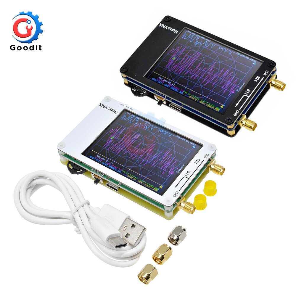 2.8 inch LCD Display NanoVNA Nano VNA Vector Network Analyzer Antenna Analyzer Standing Wave MF HF VHF UHF Genius 50KHz-300MHz