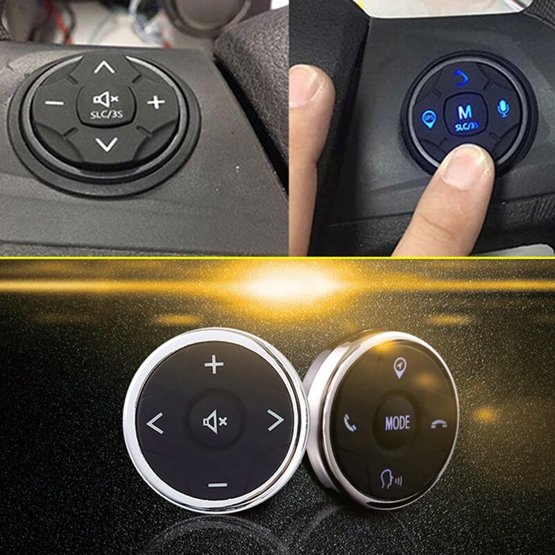 10 Keys Music Wireless Dvd Gps Navigation Radio Buttons Universal Car Steering Wheel Remote Control Panel