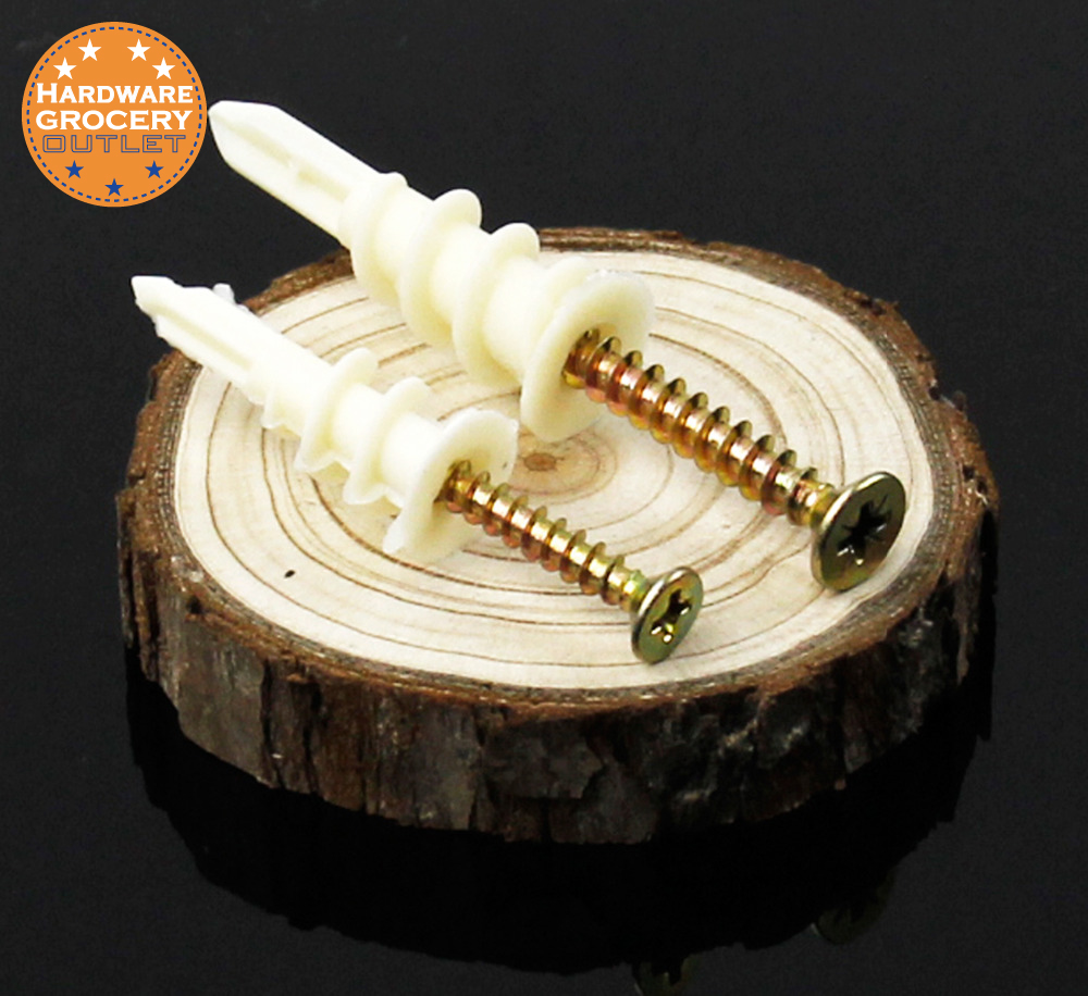 Kipsilevy ankkuri 50 kpl 8 x 40mm kipsilevy nylon uurrettu ankkuri itseporautuva seinä kipsilevy phillips nylon ankkurisarja ruuveilla