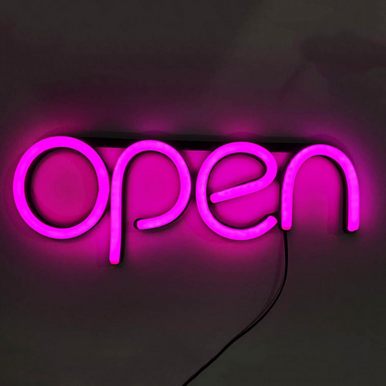 Store Window Displaying Ultra Bright Hanging Chain Restaurant Door Bar Visual Sign Lamp Artwork Decorative Neon Light Led Open