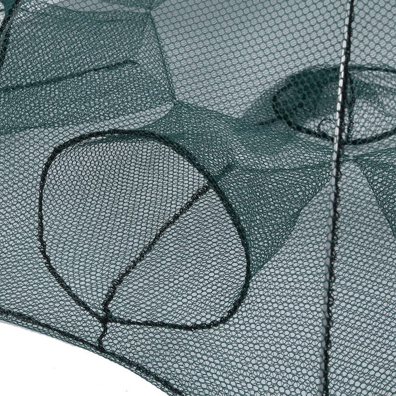 2x Foldable 8 Sides 8 Holes/16 Holes Automatic Fishing Net Landing Net Trap Cast Dip Cage Fish Shrimp Trap Fish Net
