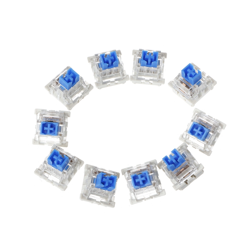10Pcs 3 Pin Mechanical Keyboard Switch Blue Red Brown Black Replacement For Gateron Cherry MX: Color21