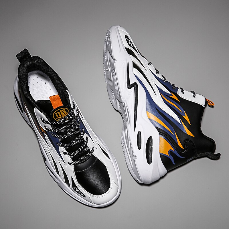 automne hiver basket-ball Chaussures hommes feu baskets plate-forme masculine bottines masculinité Chaussures haut vulcanisé Chaussures
