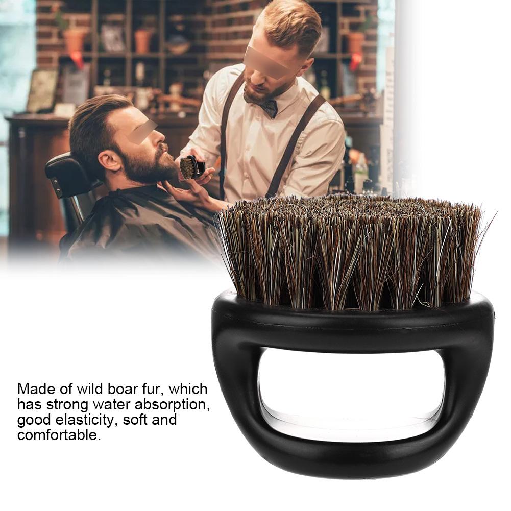 Brosse Anti-poussière de coiffeur , brosse antistatique en poils de sanglier, peigne à barbe, brosses de balayage de cheveux de Salon, brosse de moustache pour hommes