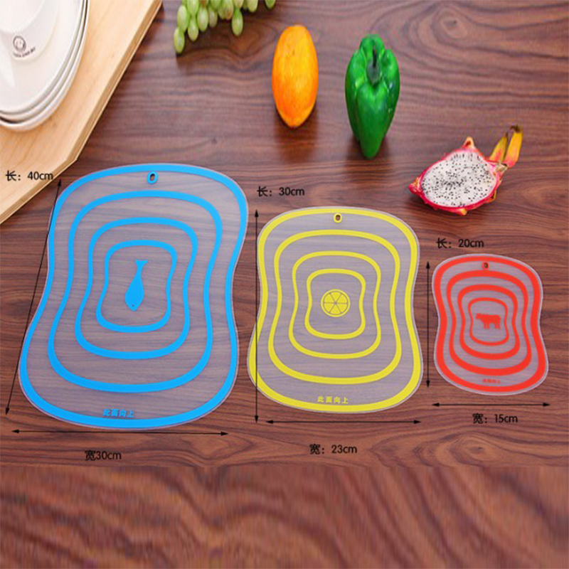 Practical Chopping Block Cute Cutting Board Multicolor Kitchen Cutting Board Fruit Panel Cutting Board Kitchenware