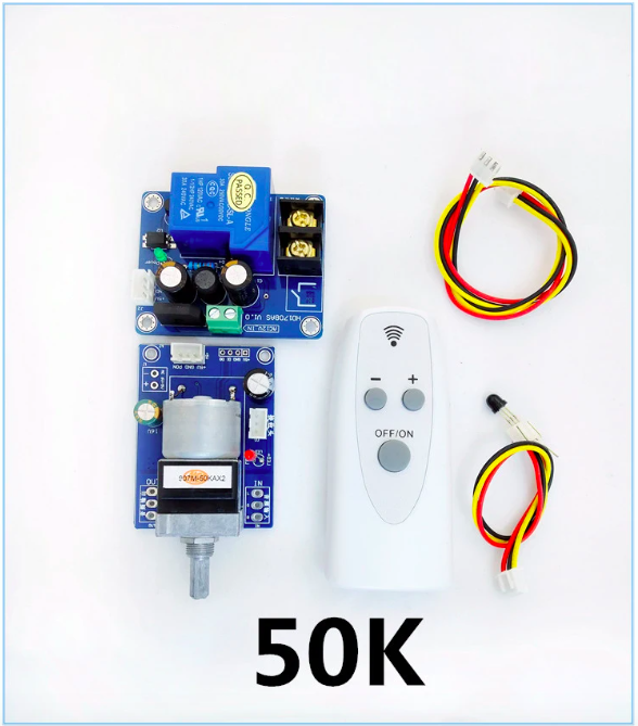 Placa de Control de volumen con Control remoto por infrarrojos HiFi, amplificador APLS, preamplificador, potenciómetro de Motor, ajusta el módulo de volumen: Oro