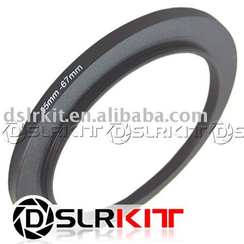 Adaptador de anillo de filtro de aumento, accesorio negro de aluminio de 55mm-67mm 55-67mm