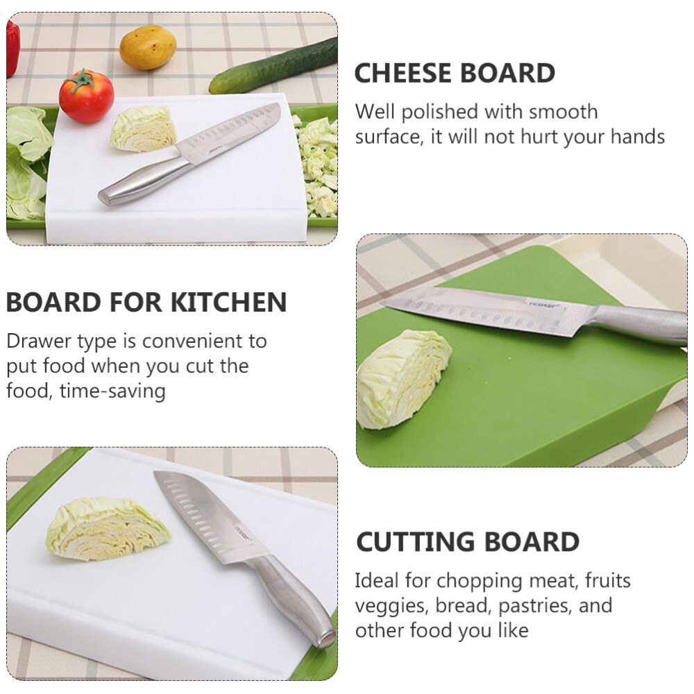 Eco-friendly Kitchen Chopping Board Drawer Type Cutting Board