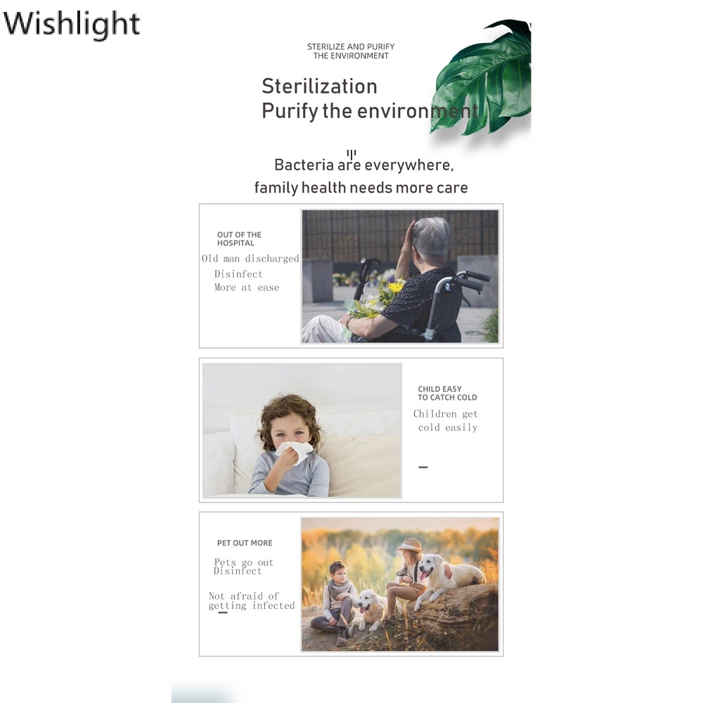 Disinfection UV Lamp LED Ultraviolet Sterilization Germicidal Bacterial Disinfect Light Ozone Light Home BedRoom Lamp