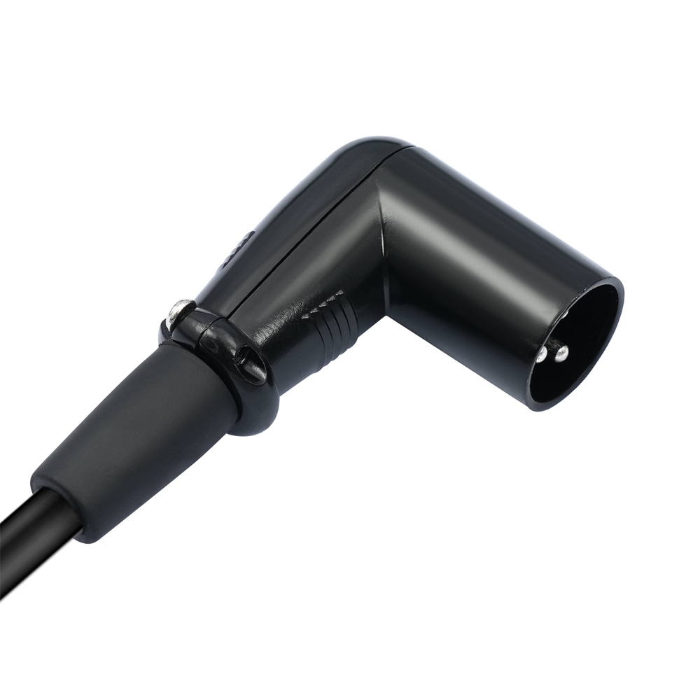90 Degree XLR Microphone Extension Cable Adapter Male to Female XLR 3-Pin Connector Cable for Speakers Studios Mic Amplifiers