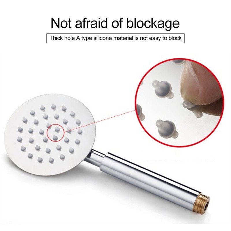 Shower Head Pressure Rainfall Hand Held Shower Head Water Saving Filter Spray Nozzle Bathroom Stainless Steel Shower Head