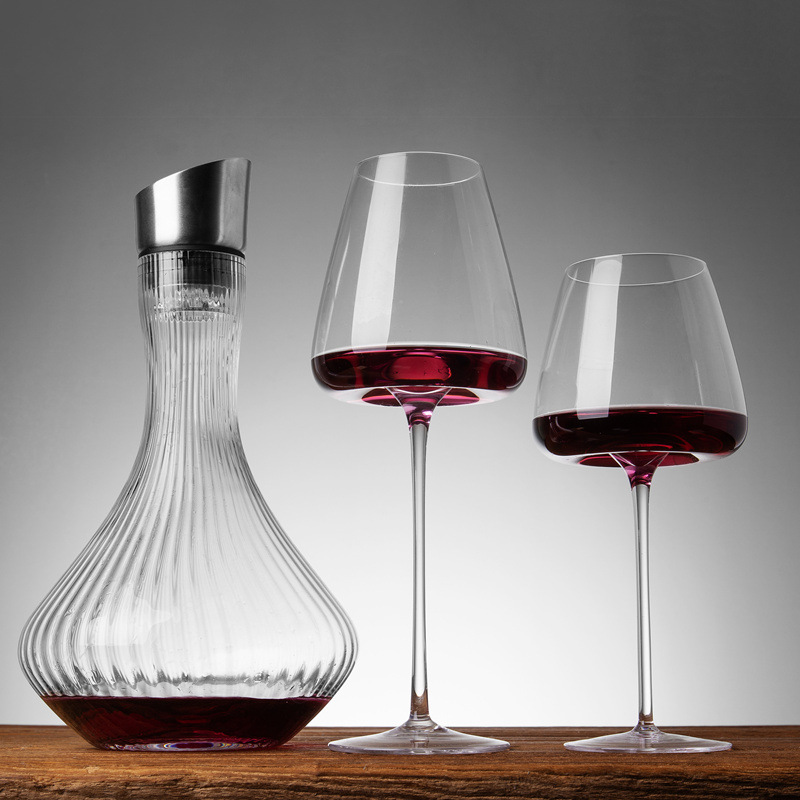 Ultra-thin 650ML/550ML Crystal Burgundy Wine Glass Handmade Red Wine Glass Household Goblet Large Belly Tasting Wine Glass