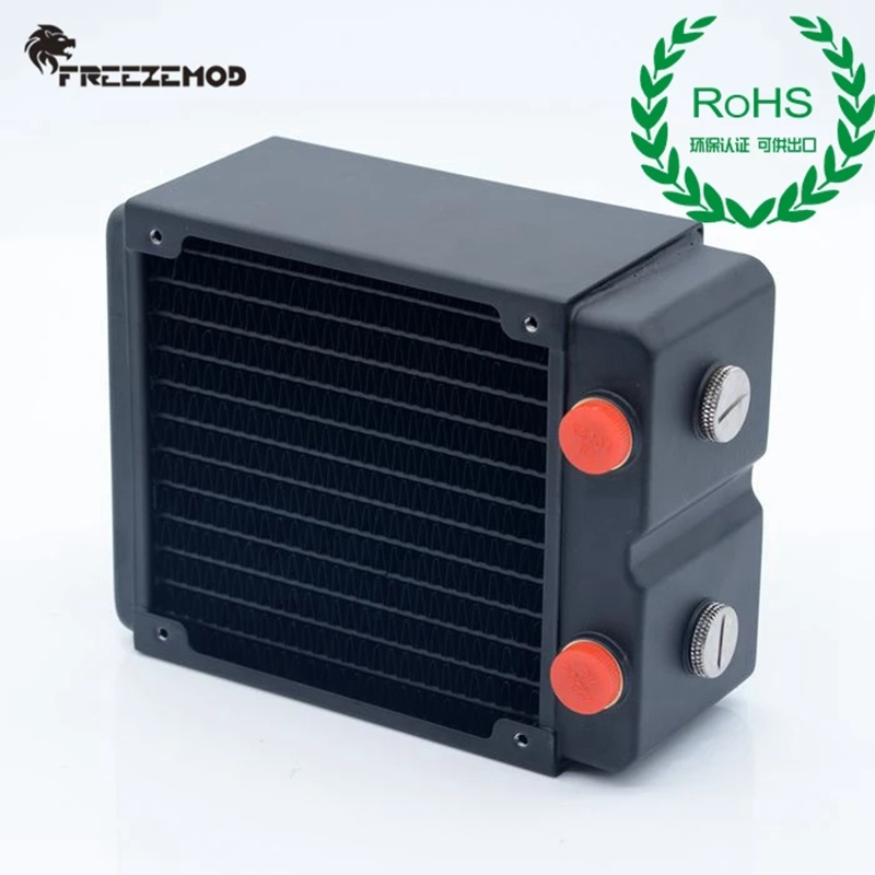 Freezemod 120 Radiator Koperen Heatsink 3 Lagen 65Mm Dikke Koperen Vinnen G1/4 Voor Computer Pc Waterkoeling TSRP-HP65-120