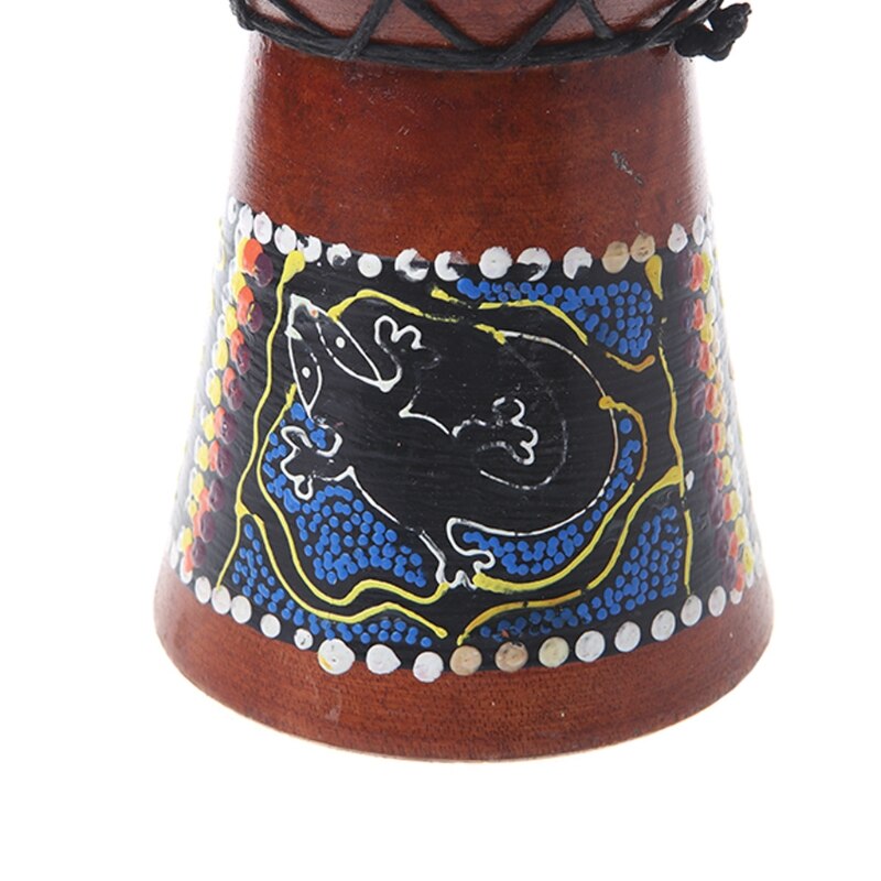 Tambor Djembe africano de 4 pulgadas, instrumento Musical de buen sonido de madera Bongo E56D