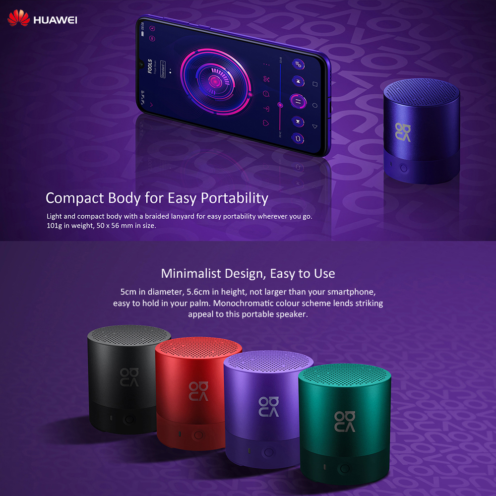 HUAWEI Mini Lautsprecher CM510 Tragbare kabellos Bluetooth Lautsprecher Wasserdichte draussen Lautsprecher Stereo Paar umgeben Laut Volumen