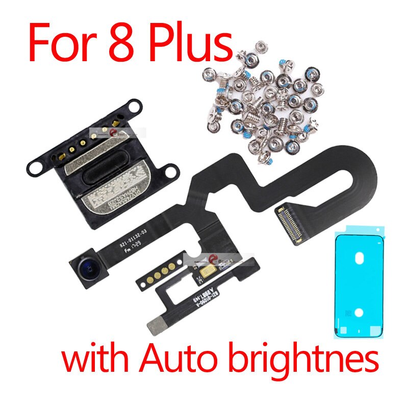 1pcs Proximity Sensor Light Flex Cable For iPhone 7 8 Plus 5.5 Front Camera with screws earpiece Assembly: 8 Plus With  br 1set