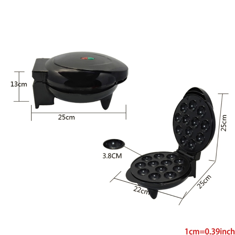 Apparater elektrisitet 12 cake-pop maker, svart, eu plug ,1200w og merke