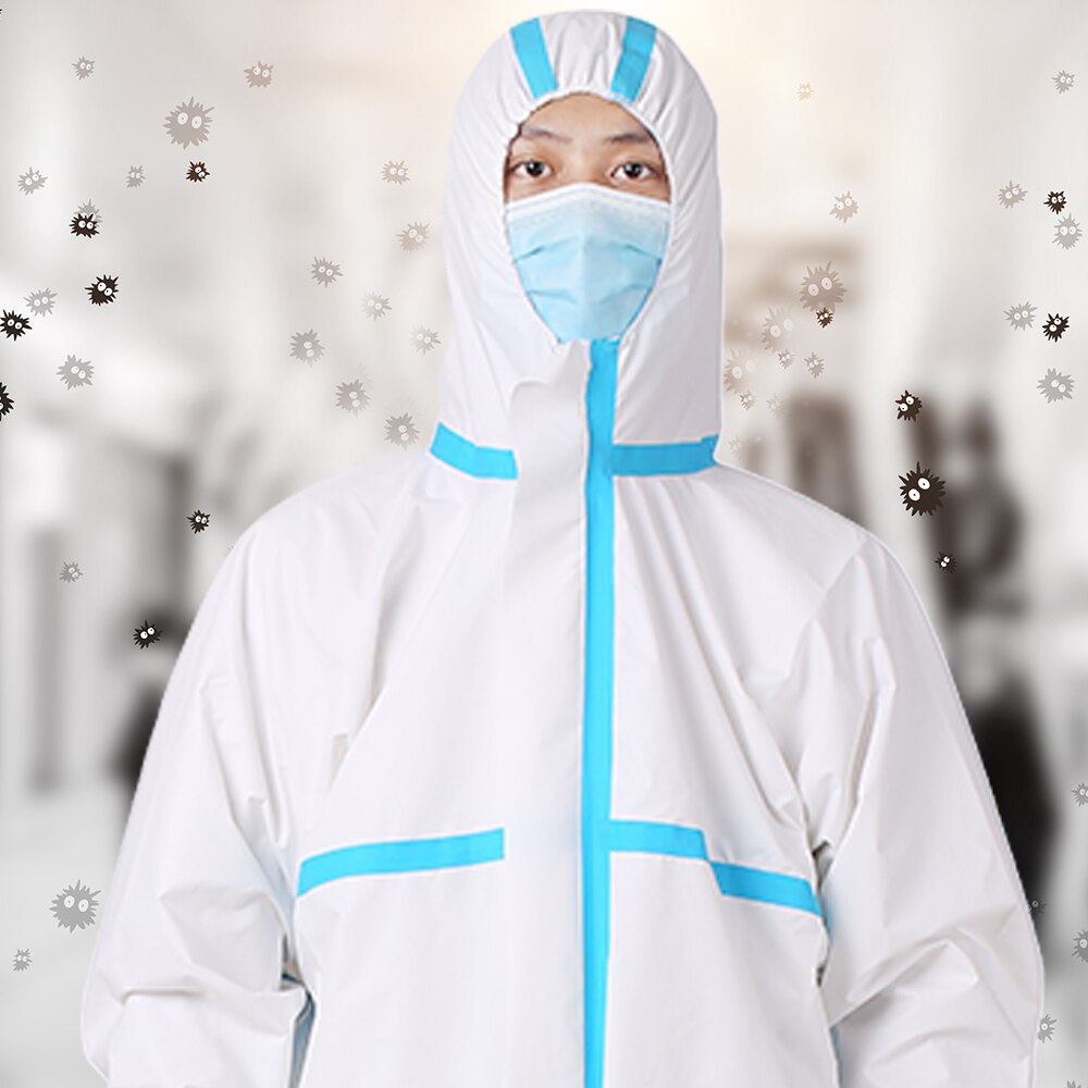 Protective Clothing Coverall Hazmat Suit Protection PPE Suit Protective Disposable Clothing Fact