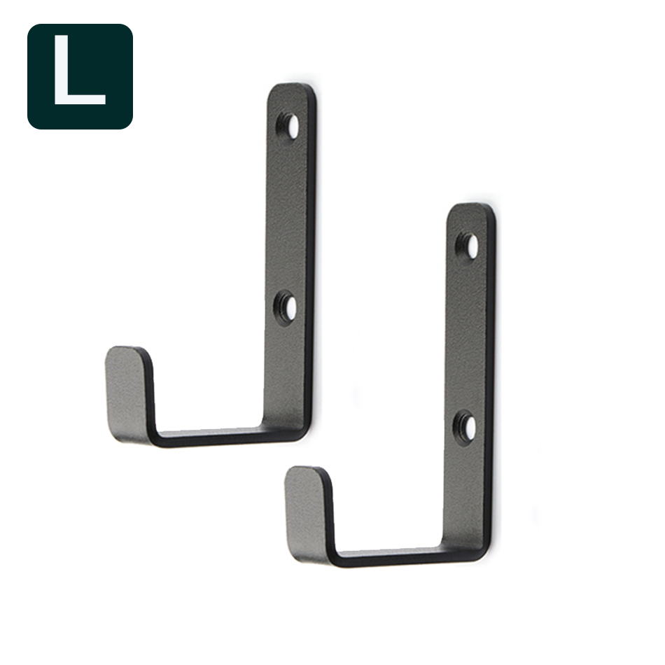 Ganchos de acero inoxidable para colgar ropa, perchero montado en la pared, resistente, acabado negro mate, 4 piezas: Blanco