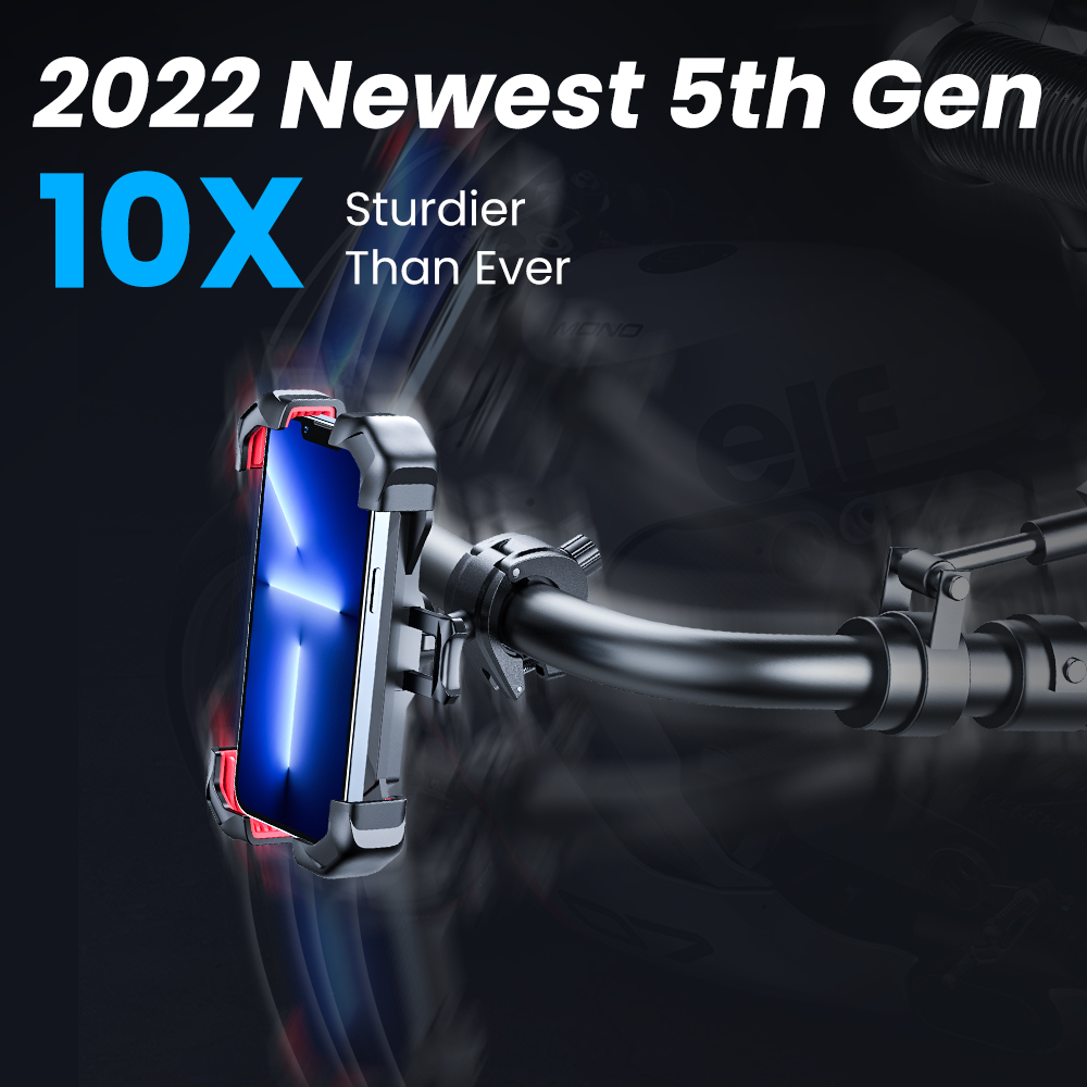 Joyroom 360° ° Ansicht Universal Motorrad Telefon Halter Fahrrad Telefon Halter für 4,7-7 zoll Handy Ständer Stoßfest Halterung