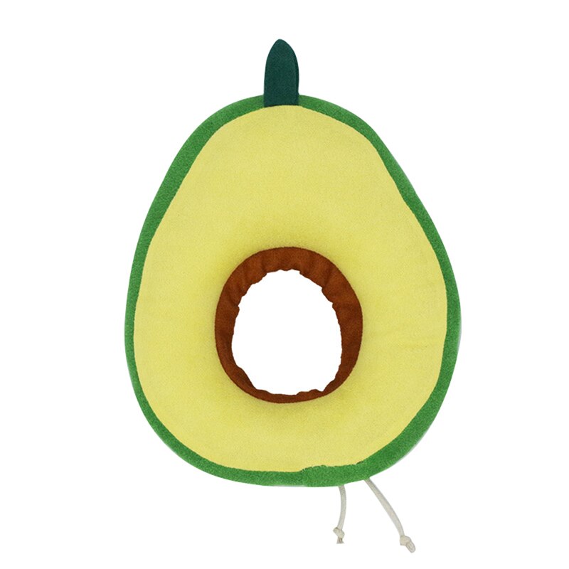 Adjustable Dog Cat Elizabethan Collar Fruit Shape Pet Protective Collar Dog Neck Recovery Anti-Bite Surgery Wound Healing Ring: Green