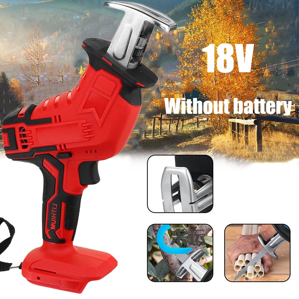 18V Wood Cutting Portable Wood Cutting Machine Without Battery For Makita Chainsaw (without Battery) For Hoome Diy Tools