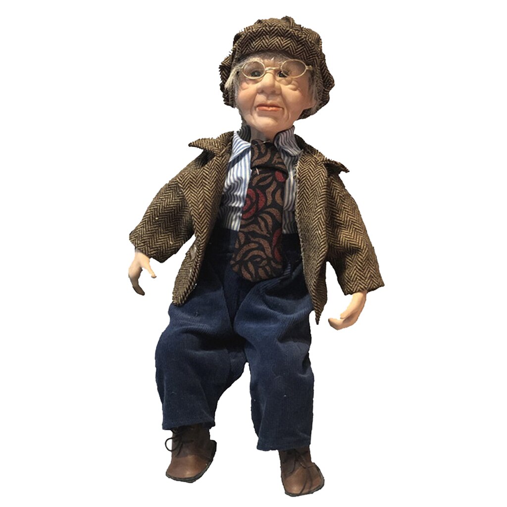 Porseleinen Pop Collectible Gentleman Grootvader Miniatuur Speelgoed Collecties