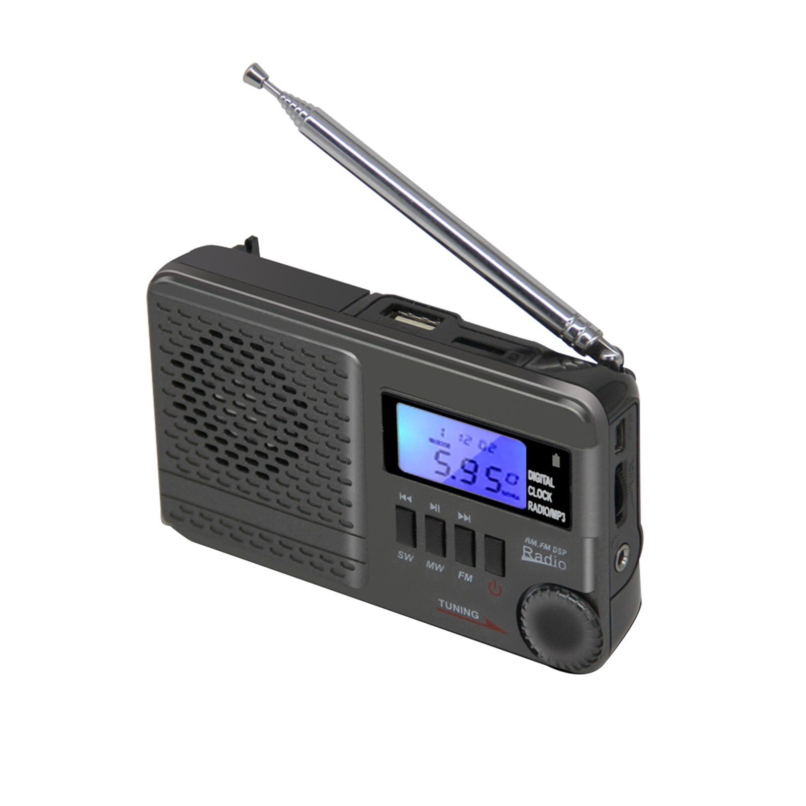 AM FM Radio - Draagbare FM AM SW Radio Ontvanger,Multifunctioneel Vintage Ontwerp Compacte Overlevingsradio Voor Reizen Kamperen Thuisgebruik