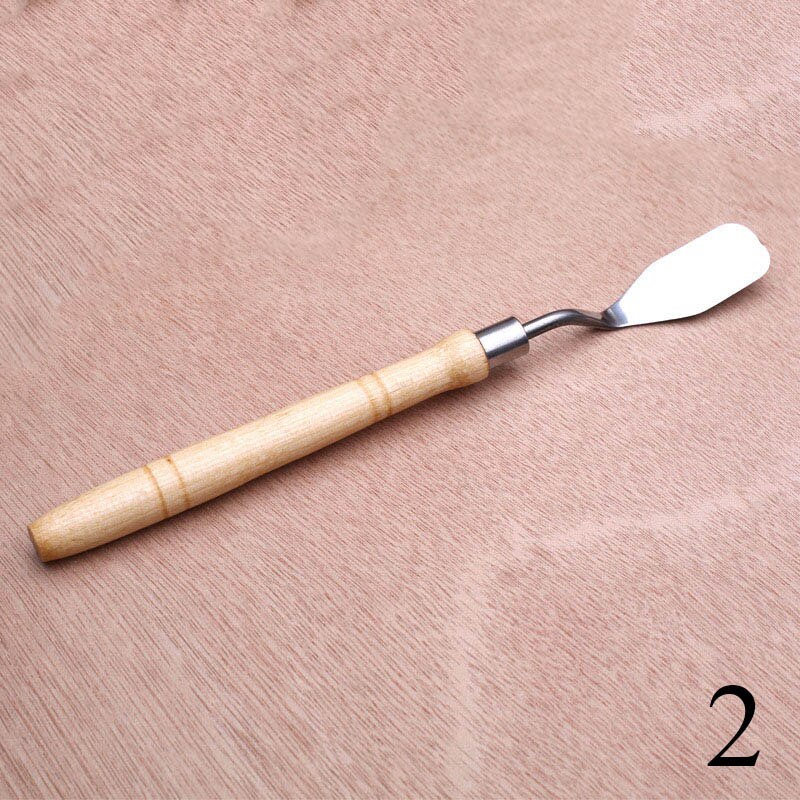 Stainless Steel Knife Palette Paint Tools Mixed Scraper Spatula Art Supplies for Artist Canvas Oil Paint: 2