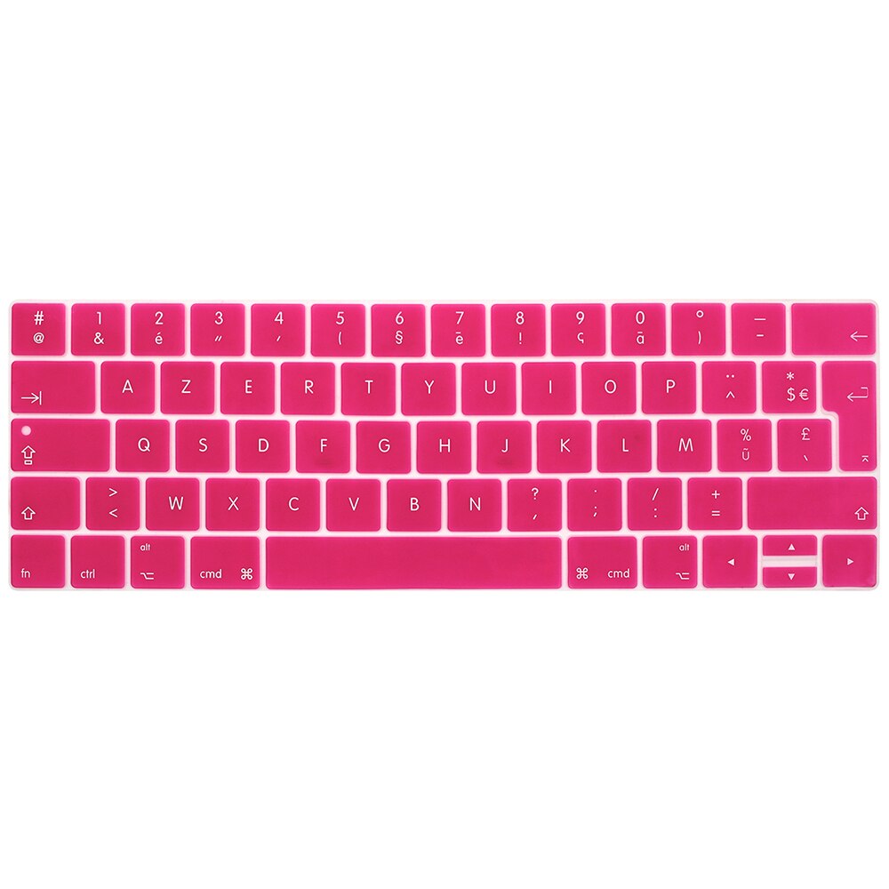 HRH ue wersja francuska Azerty cienka klawiatura obejmuje skórki silikonowe dla Macbook Pro 13 "15" A1706 A1707 A1989 A1990 A2159 pasek dotykowy