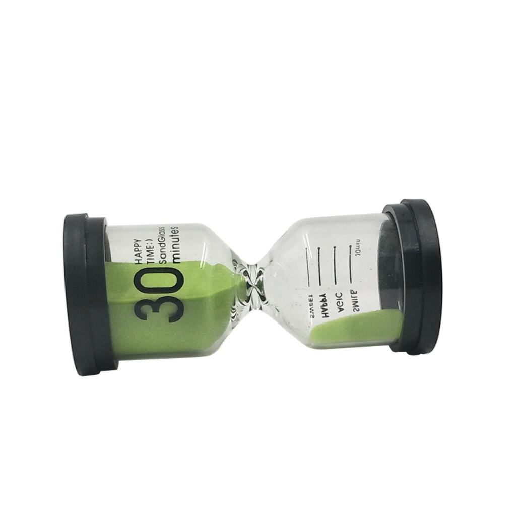 Magideal 30 Minuten Zandloper Zandloper Zand Klok Timer Kichen Hulpmiddel Zandloper Zand Glas Zwart Groen Home Decor